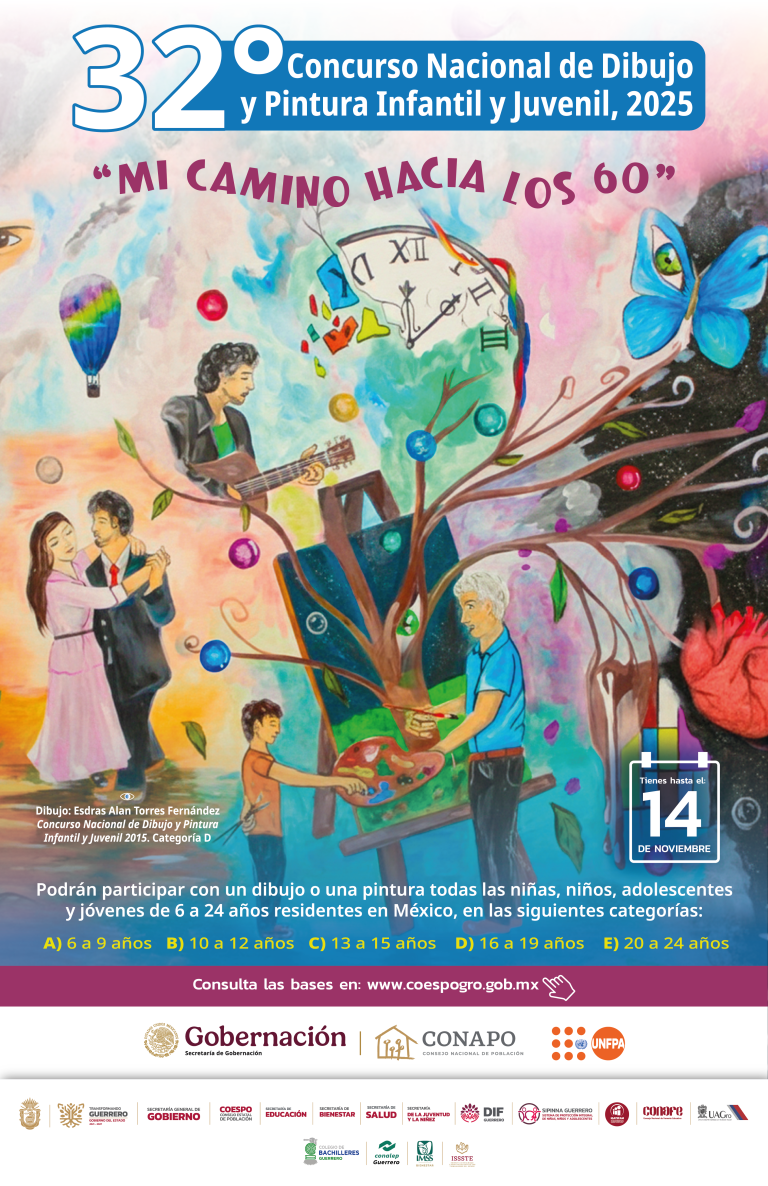 Cartel Concurso de Dibujo_2025 Guerrero